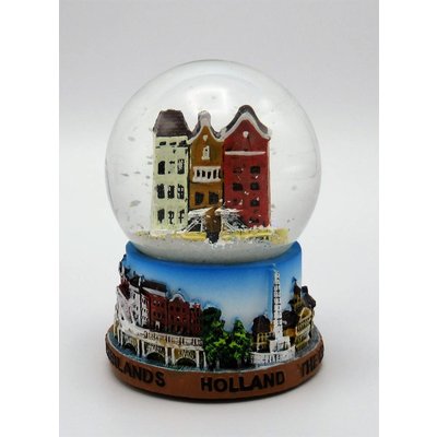Typisch Hollands Snow globe Amsterdam medium size