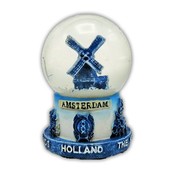 Typisch Hollands Snow globe Delft blue Windmill Small