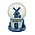 TTD Gifts Delfter Blaue Schneekugel - Molen Klein