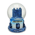 Typisch Hollands Snow globe Delft blue - Facade houses Small