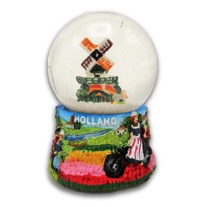 TTD Gifts Sneeuwbol Holland - Molen - Boerin - Oud Hollands