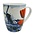Heinen Delfts blauw Holland Mok - Delfts blauw - Molen - Oranje tulp