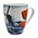 Heinen Delftware Holland Mok - Delfter Blau - Windmühle - Orange Tulpe