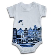 Heinen Delftware Romper Delft blue - 0-3 months