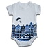 Heinen Delfts blauw Delft Blue Bodysuit - 0-3 months