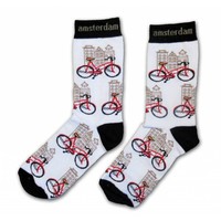 TTD Gifts Herrensocken - Fahrräder und Fassadenhäuser