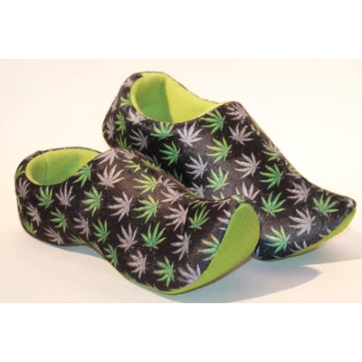 Typisch Hollands Clog-Slipper Cannabis
