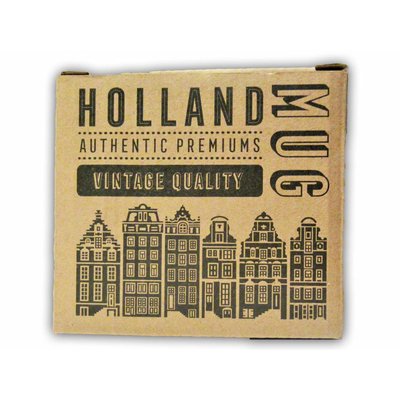 Typisch Hollands Retro Campusmok  Groot -Tulpen - Rood