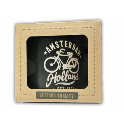 Typisch Hollands Retro Campusmok Groot - Fiets - Zwart