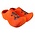 Nijhuis  Orangefarbene Holzschuhe mit holländischem Löwenmotiv