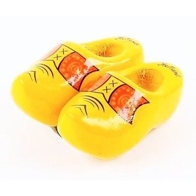 Typisch Hollands Magnet - Clogs - Yellow - Boerenbies