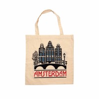 Matix Tas katoen  Amsterdam - Gevelhuisjes