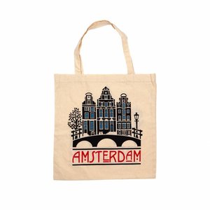 Matix Baumwolltasche Amsterdam - Fassadenhäuser