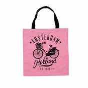 Typisch Hollands Baumwolltasche Amsterdam - Rosa