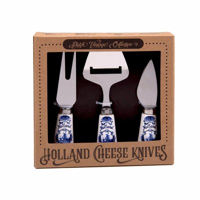 Matix Cheese knives - in gift packaging Delft blue