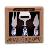 Typisch Hollands Cheese knives - in gift packaging Delft blue