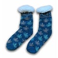 TTD Gifts Fleece - Comfort Socken - Cannabis - Jeans blau