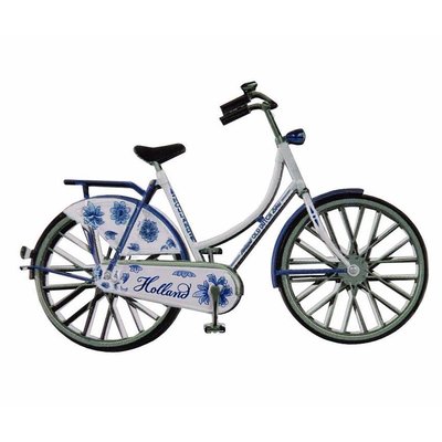 Typisch Hollands Magneet metaal fiets Delftsblauw Holland