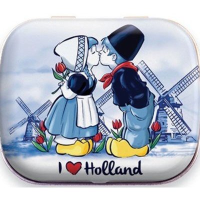 Typisch Hollands Dose Mini Mints - Küssendes Paar Holland