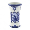 Heinen Delftware Delft blue chalice vase with mill small