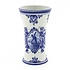 Heinen Delftware Defts blue chalice vase with large mill - small