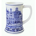 Heinen Delftware Beer mug Canal Houses - 14 cm