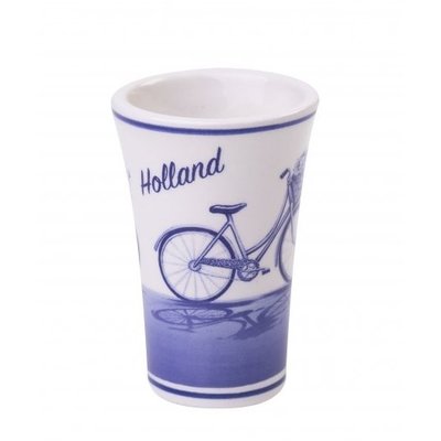 Heinen Delfts blauw Shot glass Delft blue - Bicycle