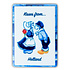 Heinen Delfts blauw Magnet rectangle kissing couple - Color