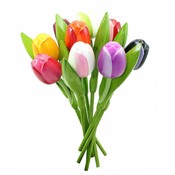 Typisch Hollands Houten Tulpen Mix Boeket
