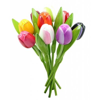 Nijhuis  Hölzerner Tulpen-Mix-Blumenstrauß