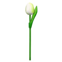 Typisch Hollands Wooden Tulip on stem - White - Small