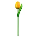 Typisch Hollands Wooden Tulip on stem - Yellow/Orange