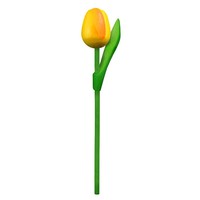 Typisch Hollands Wooden Tulip on stem - Yellow / Orange