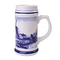 Heinen Delftware Delfts Blauwe Bierpul Extra Groot 30 cm - Holland