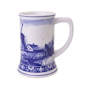 Heinen Delftware Luxury beer mug mills - 17 cm