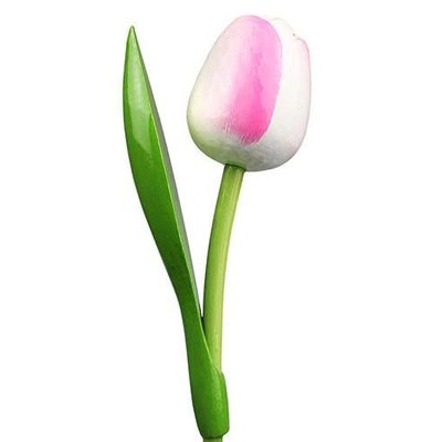 Nijhuis  Holztulpe Weiß-Rosa