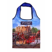 Typisch holländische Taschen - Faltbare Tasche Amsterdam Delft blau - Typisch  Hollands Souvenirs - Online shop