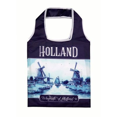 Typisch Hollands Faltbare Tasche Holland Delft blau