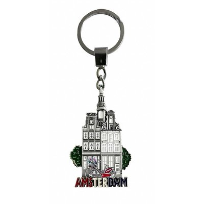 Typisch Hollands Keyring facade house Amsterdam