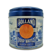Matix Stroopwafels in a still life - Delft blue tin - Holland