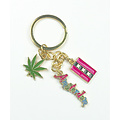 TTD Gifts Sleutelhanger - Bedels - Wietblad - Amsterdam