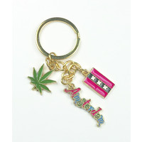 TTD Gifts Sleutelhanger - Bedels - Wietblad - Amsterdam