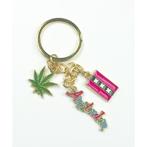 TTD Gifts Schlüsselanhänger - Charms - Weed Leaf - Amsterdam