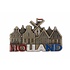 Typisch Hollands Magnetmühle & Häuser Holland mit Glitzerbronze