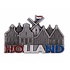 Matix Magnet mill & houses Holland with glitter tin