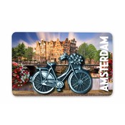 Typisch Hollands Magnet MDF / Metall Fahrrad Amsterdam
