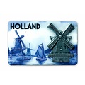 Typisch Hollands Magneet MDF/Metaal molen delftsblauw Holland