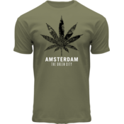 Holland fashion T-Shirt mit einer Karte von Cannabis Amsterdam