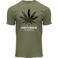 Holland fashion T-Shirt mit einer Karte von Cannabis Amsterdam