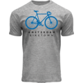 Holland fashion T-Shirt grau meliert - Bike Town Amsterdam